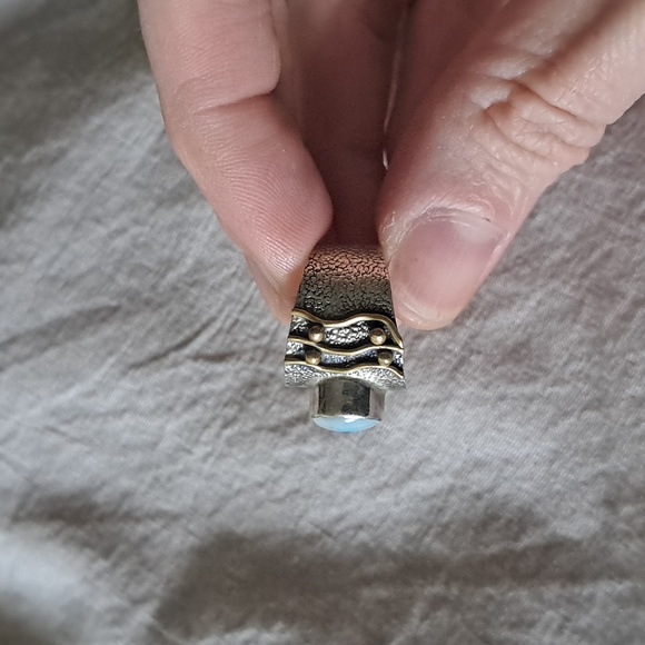 Silver Ring with Blue Evil Eye - Picture 5 of 5